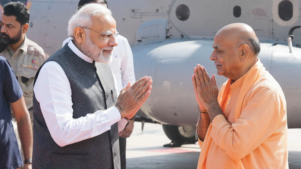 उत्तरी प्रदेश अंतर्राष्ट्रीय व्यापार मेला 2025 का उद्घाटन: मोदी और योगी की जोशभरी मुलाकात